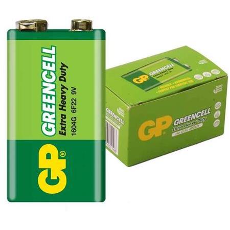 GP 1604G-B Greencell 9 Volt Pil 10'lu Paket