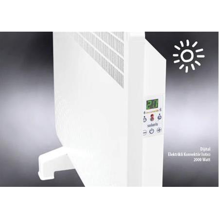Solaris 2000 Dijital Konvektör Isıtıcı (12-24 m2) +Ayak