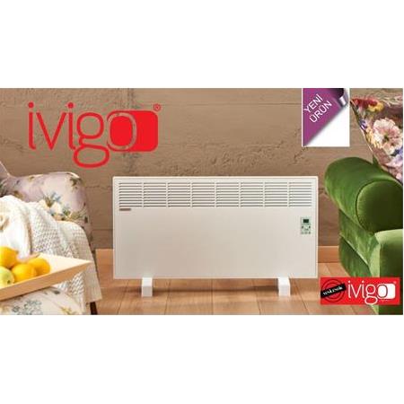 iVigo 2500 Watt Beyaz Dijital Elektrikli Konvektör Isıtıcı +Ayak