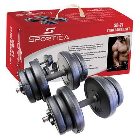 Sportica Sr21 Plastik Dambıl Seti 21Kg