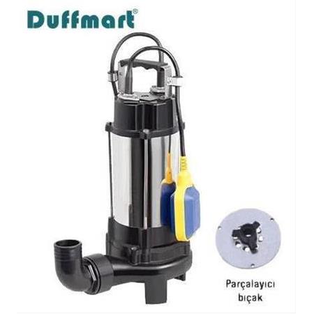 Duffmart V1100DF Pis Su Foseptik Bıçaklı Parçalayıcılı Dalgıç Pompa