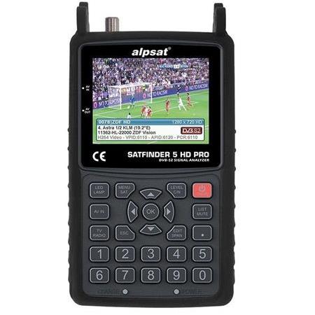 Alpsat 5 HD Pro Görüntülü Uydu Bulucu (Satfinder 5)