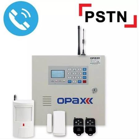 OPAX-2545 PSTN Panel & BGR-09 Kablosuz Sirenli Full Alarm Seti
