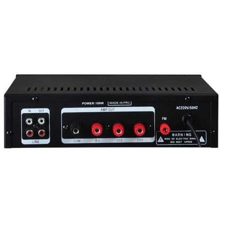 Westa WM-605U USB-Bluetooth 2 Bölgeli 2 Mikrofon Girişli 100 Watt Trafolu Anfi