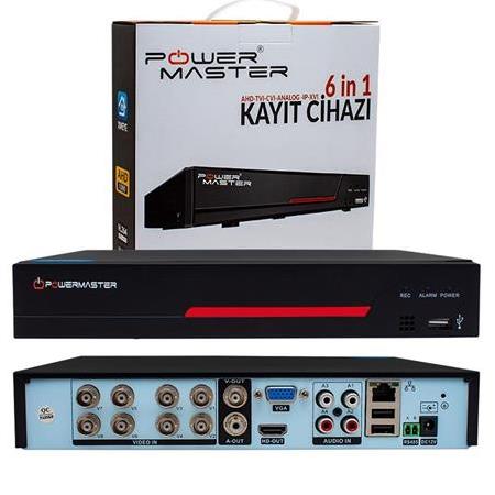 Powermaster 6in1 8 Kanal DVR Kayıt Cihazı H265