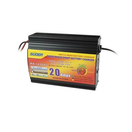 SUOER MA-1220AS 12 VOLT 20 AMPER AKILLI AKÜ ŞARJ CİHAZI