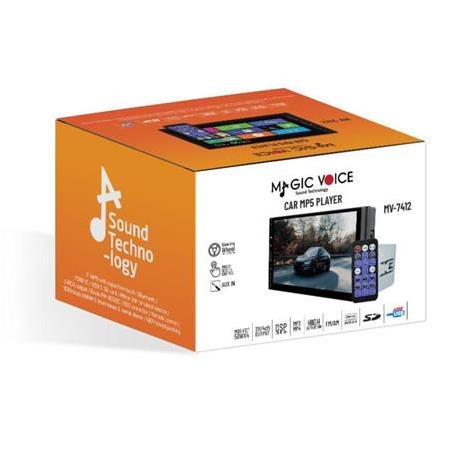 Magicvoice MV-7412 USB-FM-AUX-Bluetooth-MP5 Destekli 7'' Dokunmatik Double DIN Oto Teyp