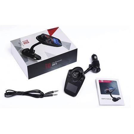 Hello T10 USB-SD-AUX-Bluetooth Destekli 2.1A FM Transmitter