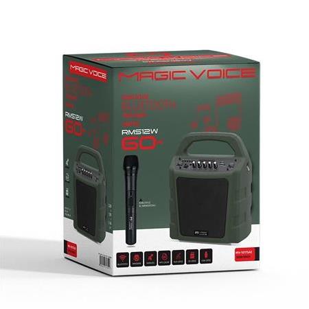 Magicvoice MV-10175AE Kablosuz El Mikrofonlu USB-SD-BT Taşınabilir Seyyar Ses Sistemi